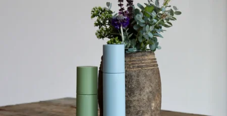 Airless emballager i grøn og blå
